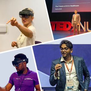 Image of the course leads teaching on the AI Rx - Essential AI for Clinicians Course